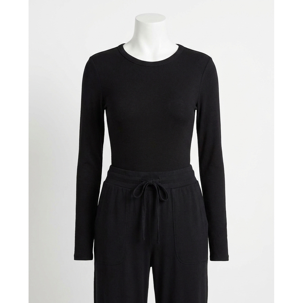 NEW Z SUPPLY second skin crew top in black